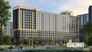 1-к квартира, строящийся дом, 34м2, 6/24 этаж