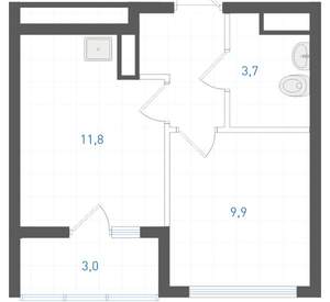 1-к квартира, вторичка, 31м2, 8/31 этаж