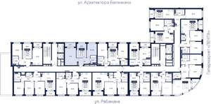 2-к квартира, строящийся дом, 50м2, 15/26 этаж