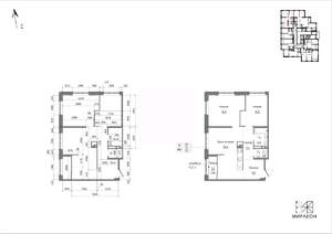 2-к квартира, вторичка, 73м2, 13/26 этаж
