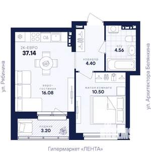 1-к квартира, вторичка, 37м2, 5/26 этаж