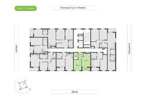 1-к квартира, вторичка, 41м2, 2/17 этаж