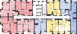 3-к квартира, строящийся дом, 58м2, 14/25 этаж