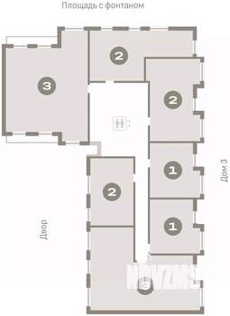 3-к квартира, вторичка, 117м2, 8/9 этаж