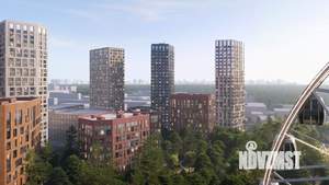 1-к квартира, строящийся дом, 39м2, 21/30 этаж