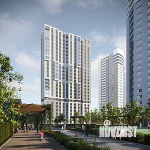 2-к квартира, строящийся дом, 55м2, 1/25 этаж