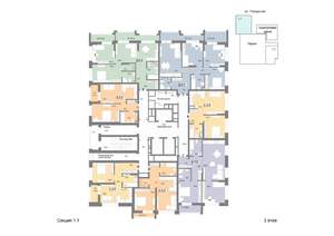 1-к квартира, вторичка, 45м2, 3/25 этаж