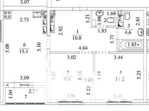 2-к квартира, вторичка, 53м2, 23/26 этаж