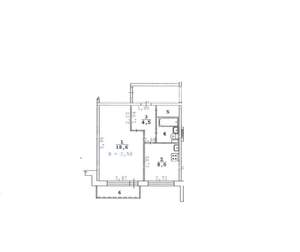 1-к квартира, вторичка, 36м2, 1/9 этаж