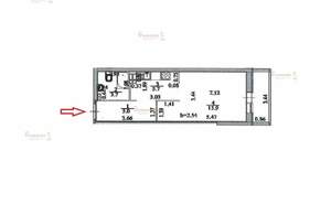 1-к квартира, вторичка, 30м2, 5/16 этаж