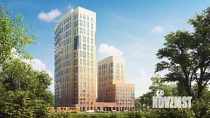 1-к квартира, строящийся дом, 44м2, 3/25 этаж