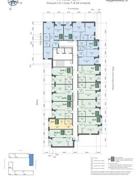 2-к квартира, вторичка, 43м2, 7/24 этаж