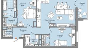 3-к квартира, вторичка, 84м2, 8/8 этаж