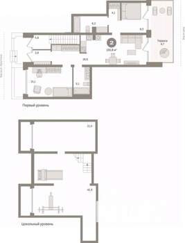 2-к квартира, сданный дом, 156м2, 1/17 этаж