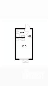 Студия квартира, вторичка, 19м2, 20/29 этаж