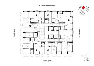 3-к квартира, вторичка, 86м2, 2/30 этаж