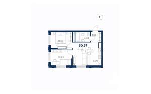 2-к квартира, вторичка, 51м2, 14/28 этаж