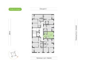 1-к квартира, вторичка, 32м2, 3/9 этаж