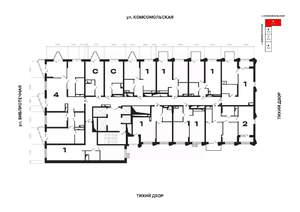 1-к квартира, вторичка, 52м2, 4/25 этаж
