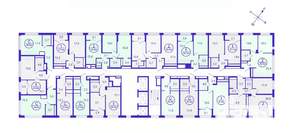 1-к квартира, строящийся дом, 34м2, 25/28 этаж