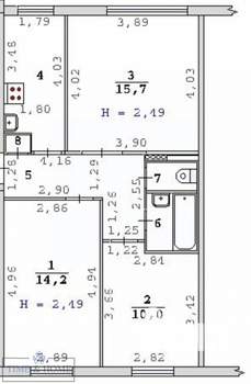 3-к квартира, вторичка, 58м2, 1/5 этаж