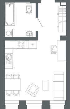 1-к квартира, вторичка, 31м2, 2/24 этаж