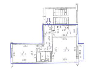 2-к квартира, вторичка, 43м2, 2/5 этаж