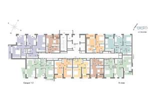 2-к квартира, вторичка, 63м2, 8/25 этаж