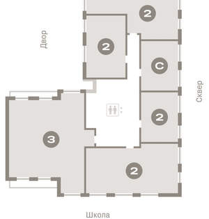 2-к квартира, вторичка, 82м2, 8/9 этаж