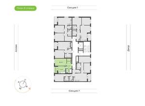 1-к квартира, вторичка, 39м2, 8/17 этаж