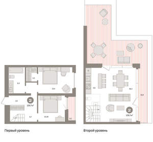 2-к квартира, вторичка, 130м2, 16/16 этаж