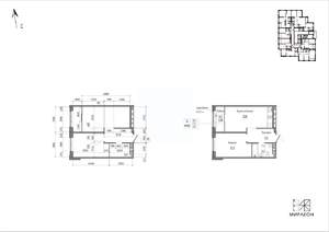 1-к квартира, вторичка, 44м2, 17/26 этаж