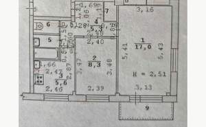 2-к квартира, вторичка, 41м2, 4/5 этаж
