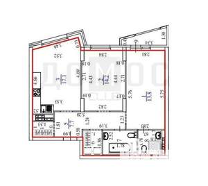 2-к квартира, вторичка, 67м2, 12/28 этаж