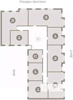2-к квартира, вторичка, 59м2, 7/9 этаж