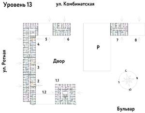 2-к квартира, строящийся дом, 29м2, 13/21 этаж