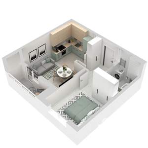 1-к квартира, вторичка, 38м2, 3/17 этаж