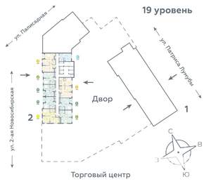 3-к квартира, вторичка, 61м2, 19/24 этаж