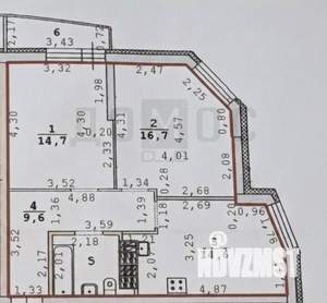 2-к квартира, вторичка, 60м2, 13/16 этаж