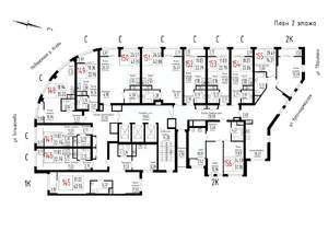 1-к квартира, строящийся дом, 64м2, 2/25 этаж