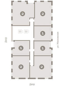 1-к квартира, вторичка, 51м2, 13/24 этаж