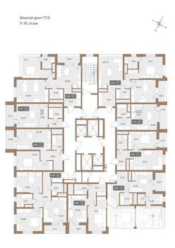 3-к квартира, вторичка, 73м2, 11/24 этаж
