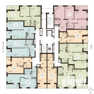 2-к квартира, сданный дом, 62м2, 24/25 этаж