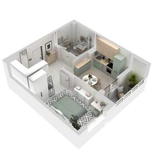 1-к квартира, вторичка, 39м2, 9/17 этаж