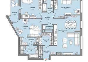3-к квартира, вторичка, 120м2, 7/8 этаж