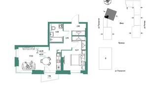 2-к квартира, вторичка, 45м2, 3/11 этаж