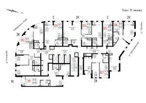 2-к квартира, вторичка, 76м2, 15/25 этаж