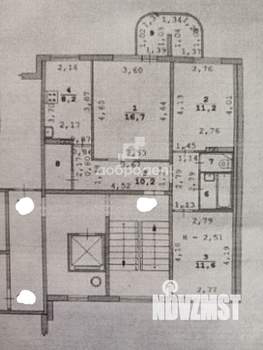 3-к квартира, вторичка, 64м2, 4/10 этаж