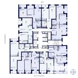 1-к квартира, вторичка, 61м2, 13/18 этаж