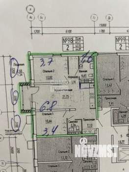 2-к квартира, вторичка, 61м2, 4/9 этаж